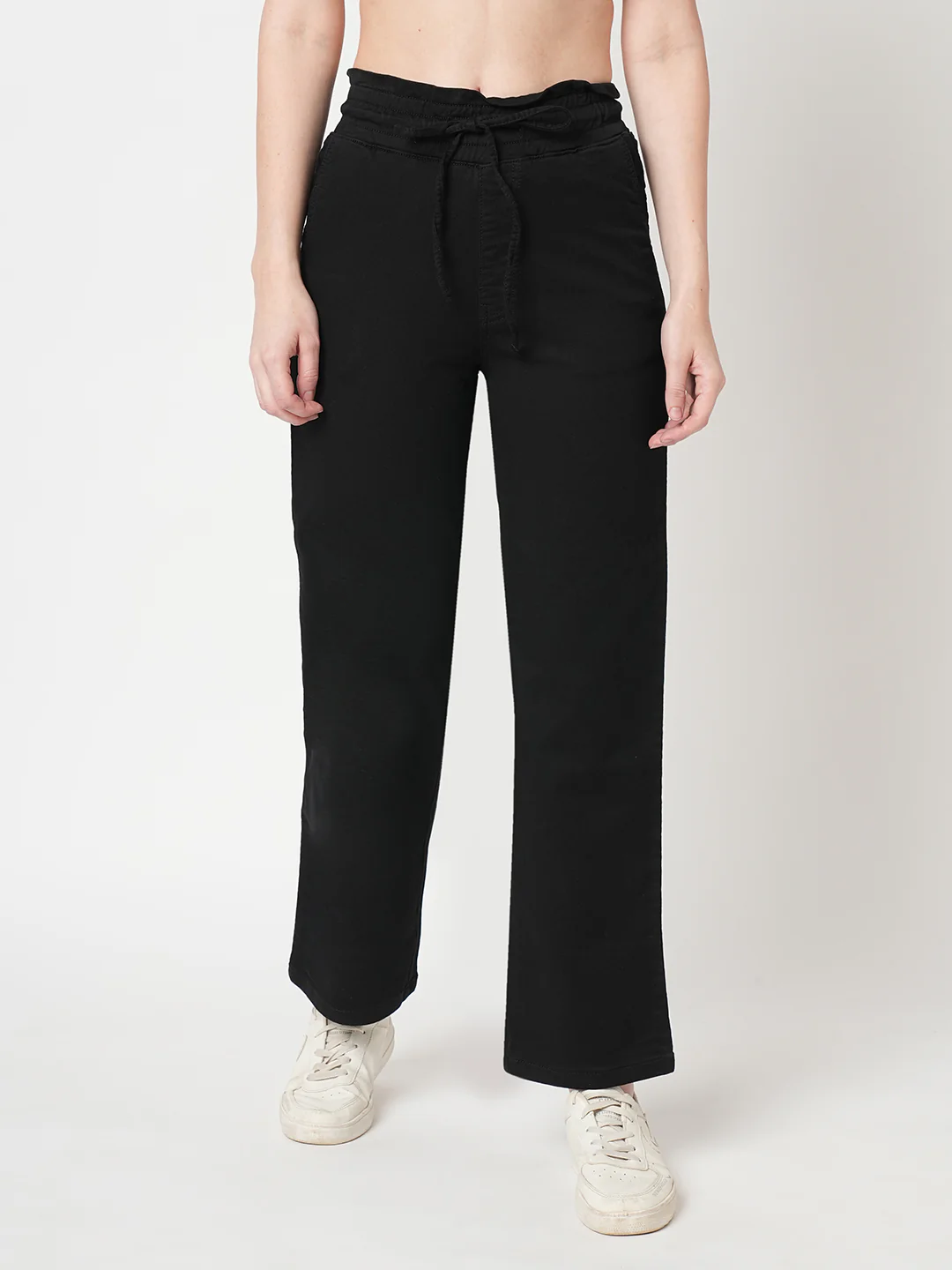 Women Black Joggers - Image 2