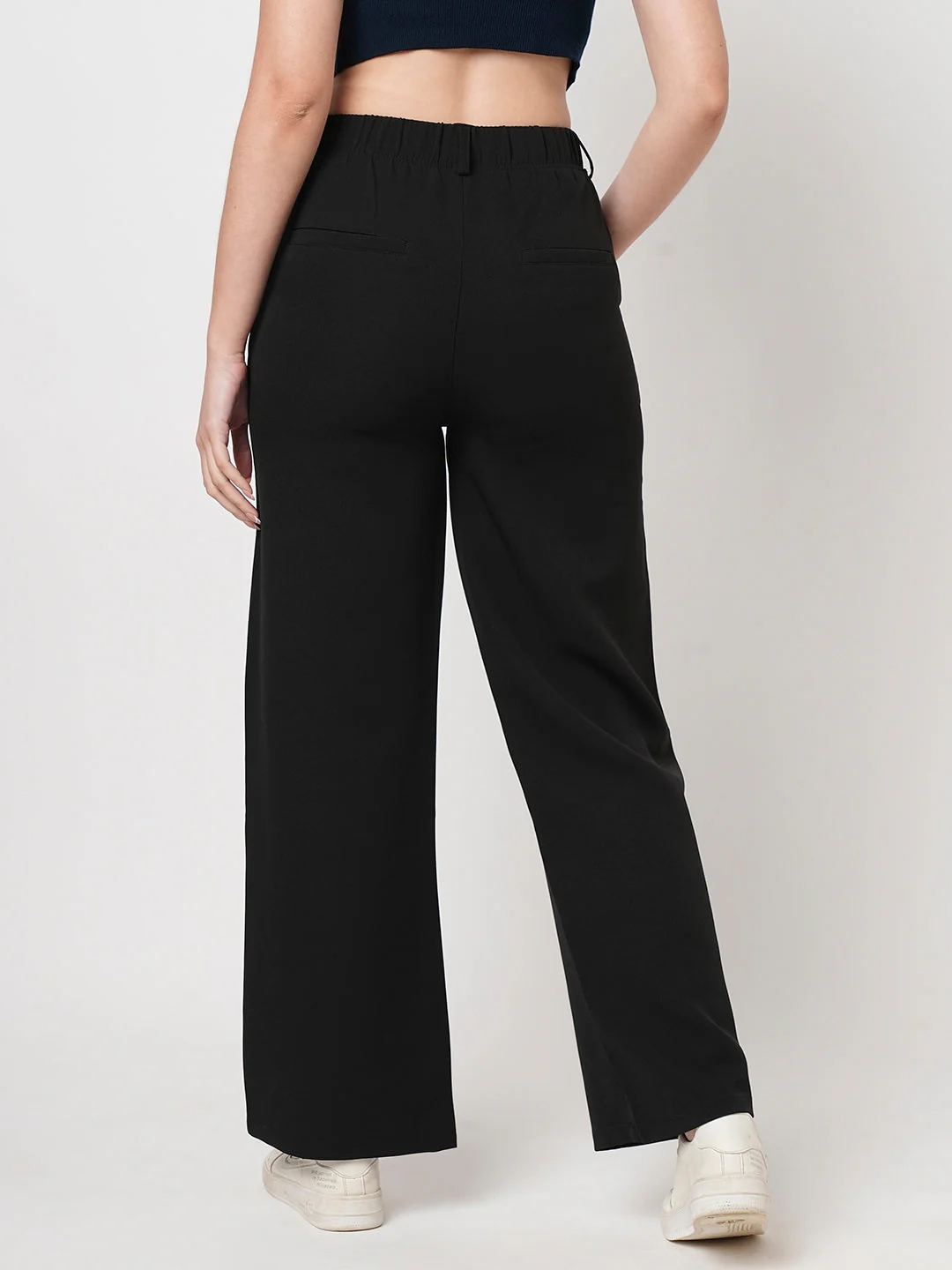 Women Black Korean Pants - Image 3