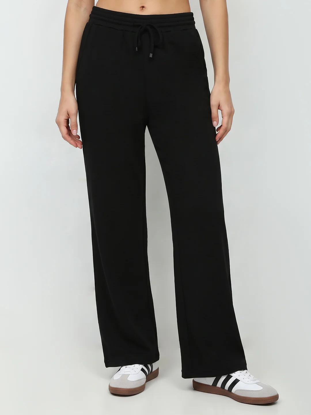 Women Black Mid-Rise Jogger - Image 2