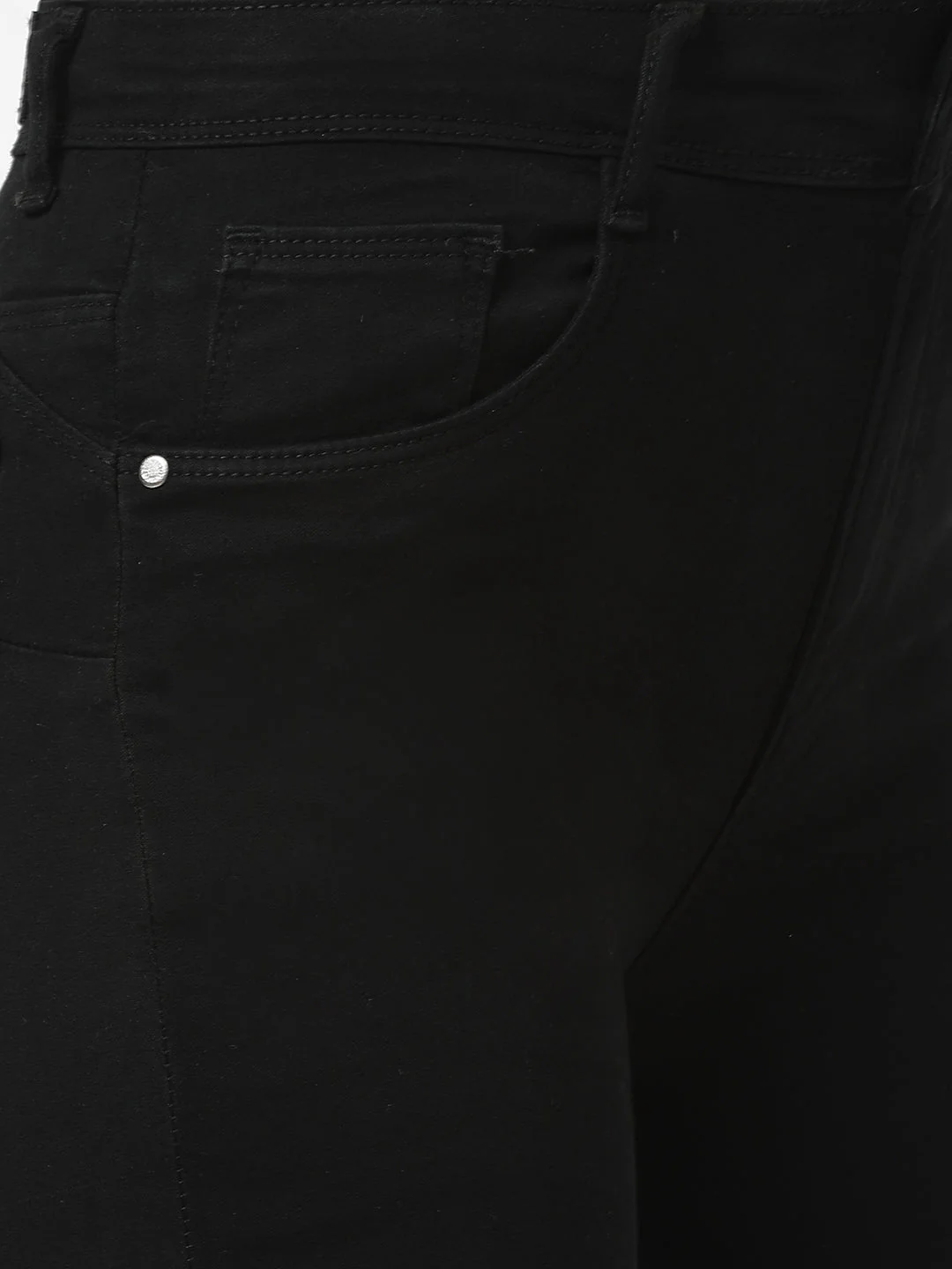 Women Black Mid-Rise Push Up Super Skinny Jeans - Image 5