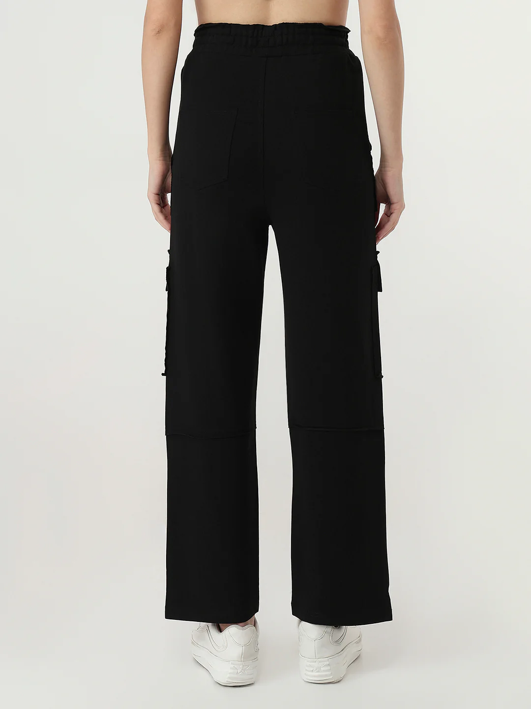Women Black Mid-Rise Skinny Athleisure - Image 3