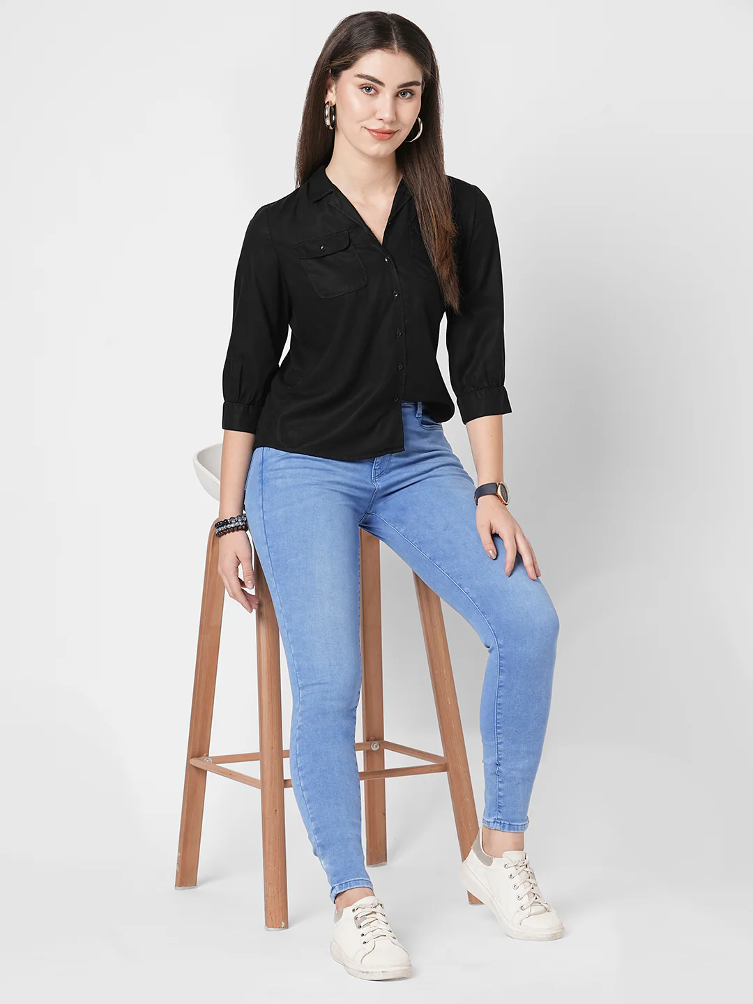 Women Black Shirt - Image 5