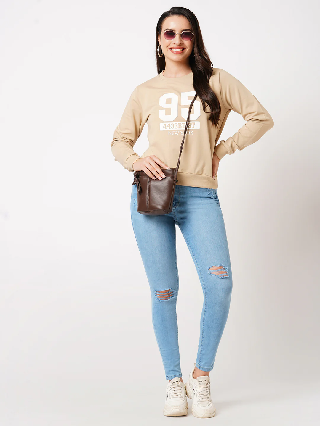 Women Black Sky High Skinny Jeans - Image 4