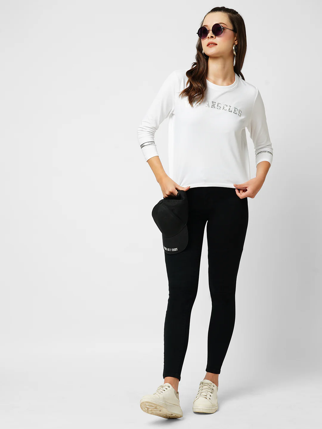 Women Black Sky High Skinny Jeans - Image 4