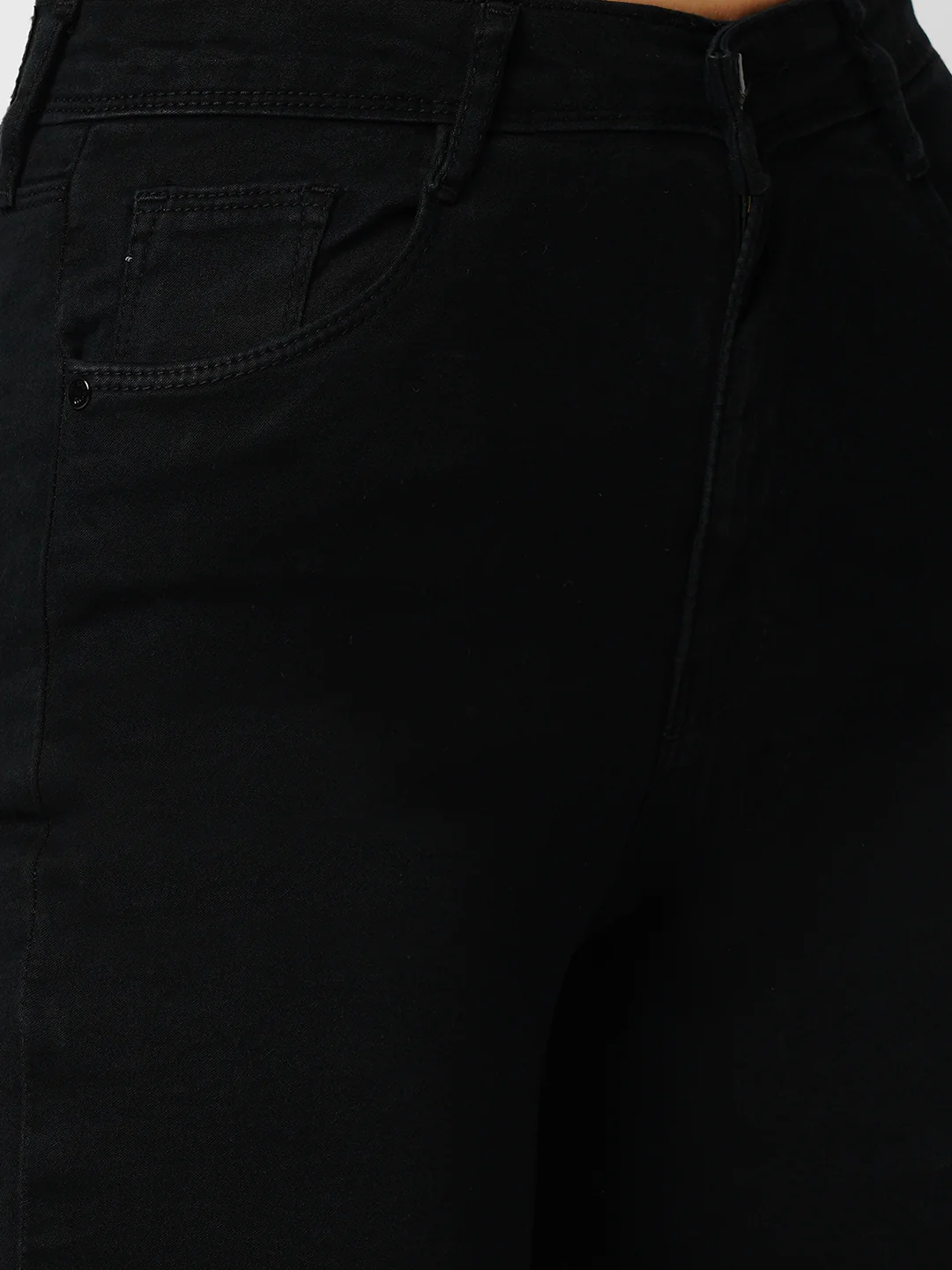Women Black Sky High Skinny Jeans - Image 5