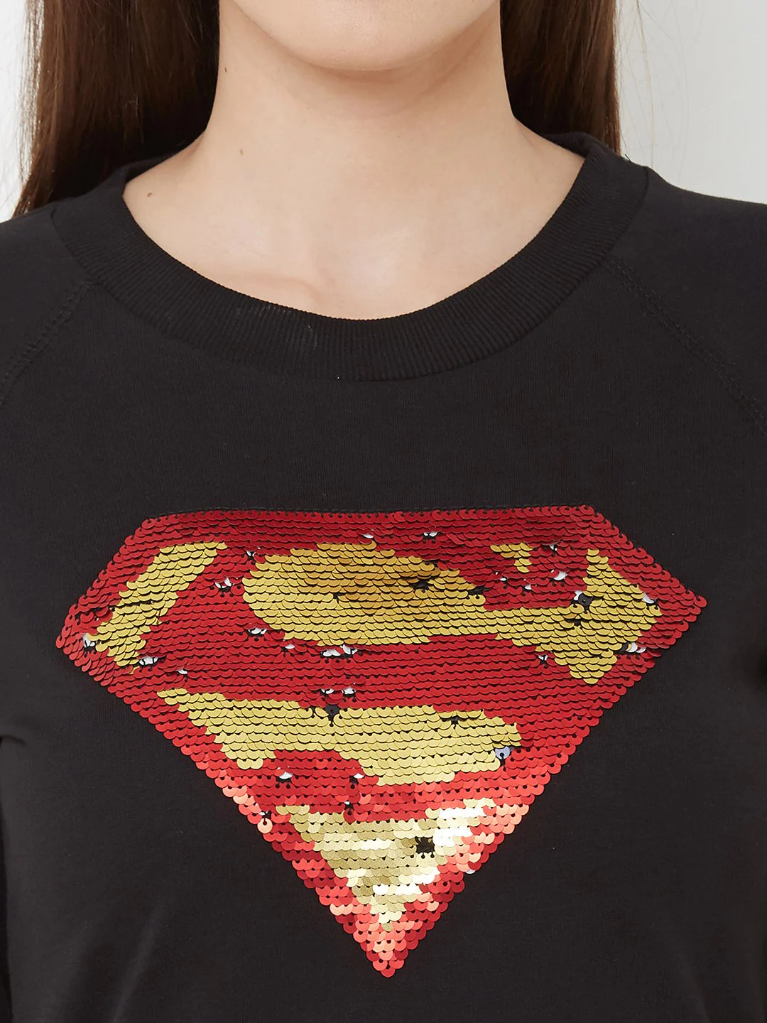 Women Black Slim T-Shirt - Image 3
