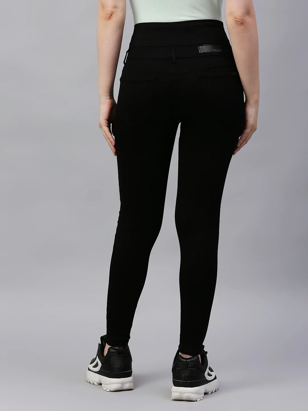 Women Black Super High-Rise Super Skinny Jeans - Image 3