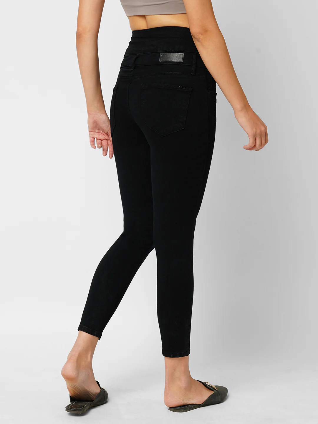 Women Black Super Skinny Jeans - Image 3