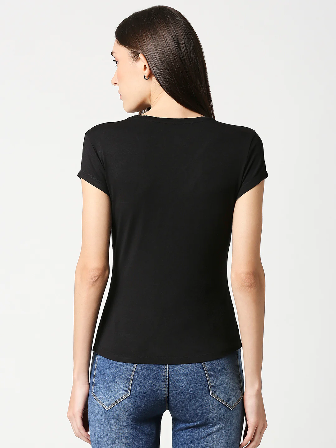 Women Black T-Shirt - Image 3