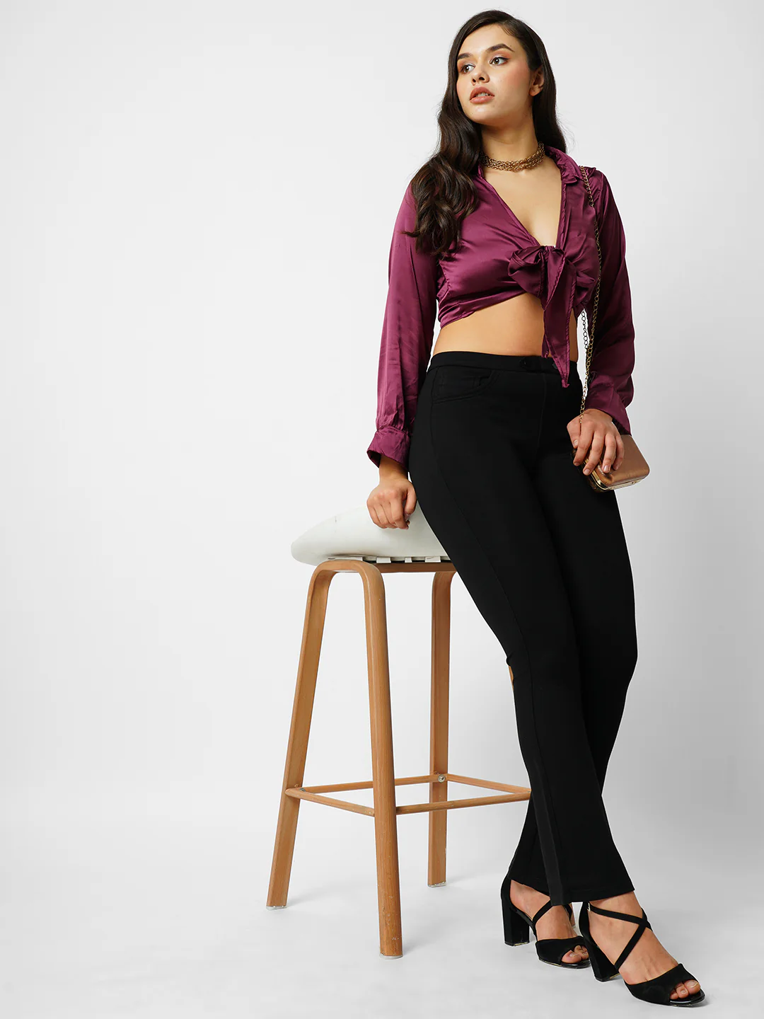 Women Black Treggings