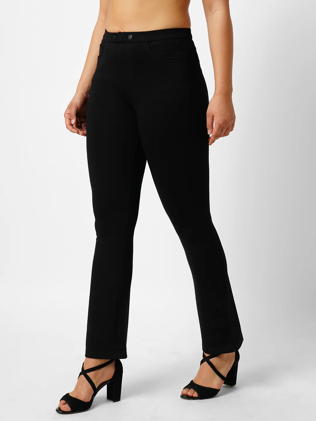 Women Black Treggings - Image 5