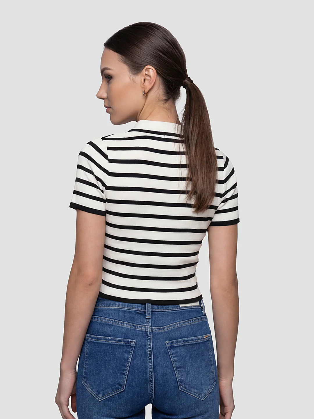 Women Black/White Flat Knit - Image 3