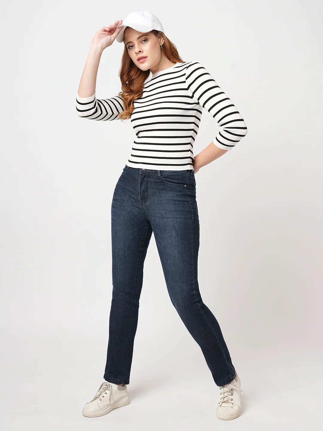 Women Black/White Flat Knit - Image 4