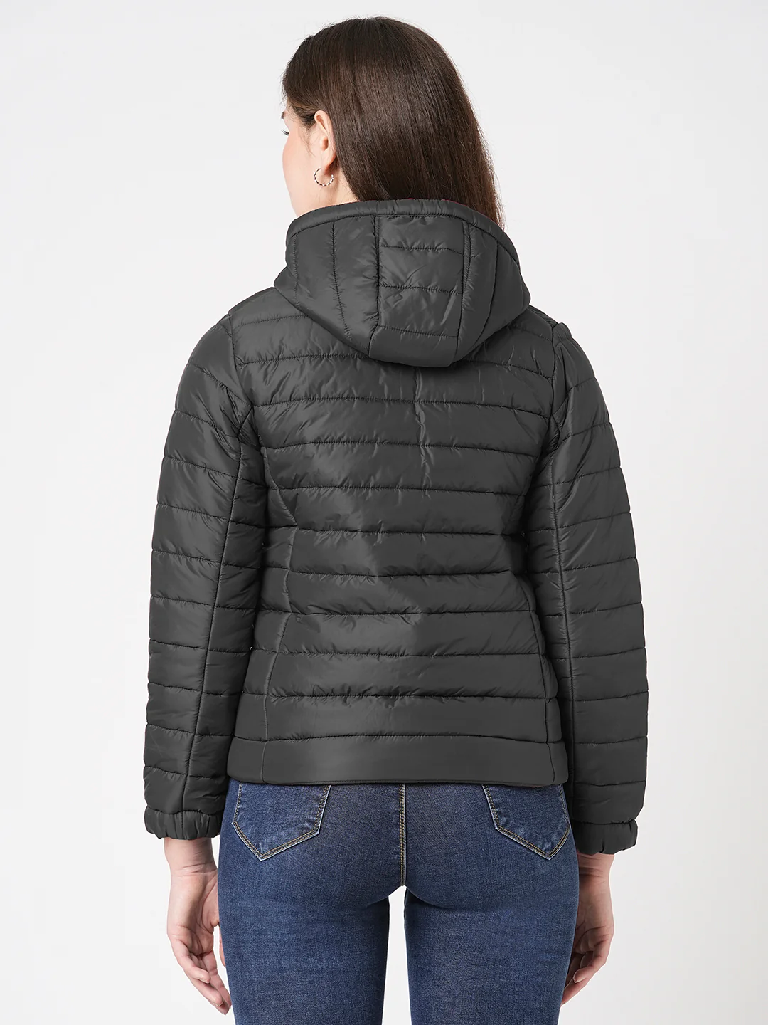 Women Black Winter Jacket - Image 3