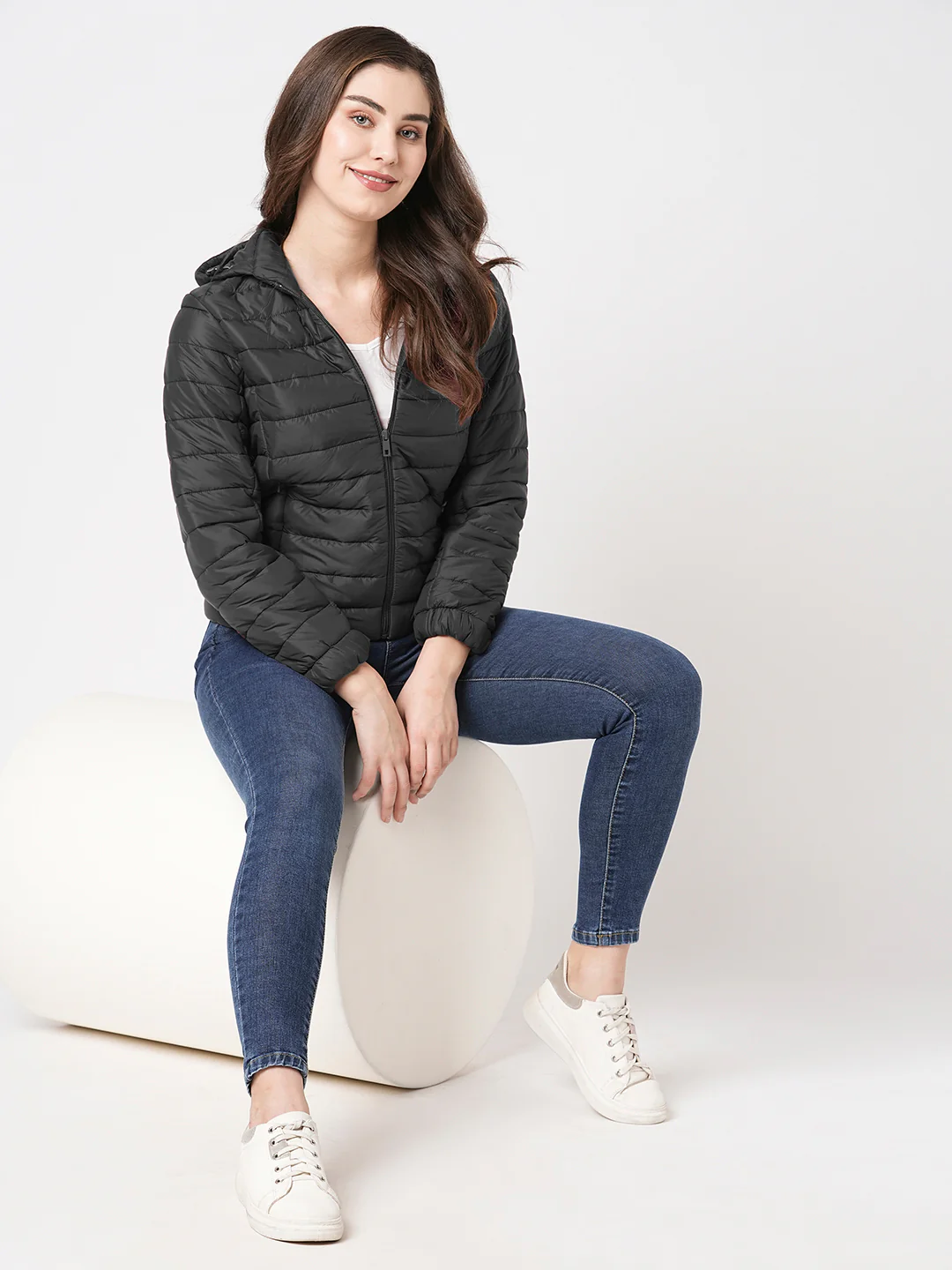Women Black Winter Jacket - Image 4