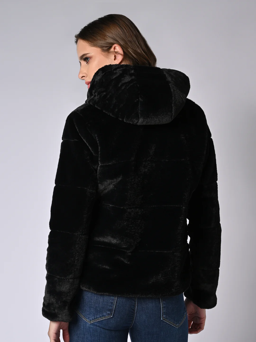 Women Black Winter Jacket - Image 3