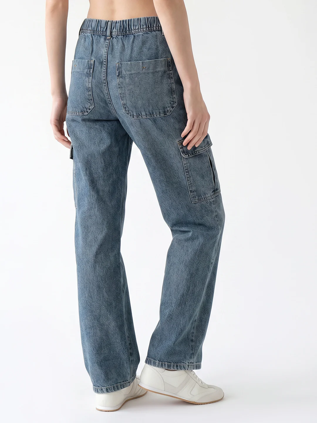 Women Blue Cargo - Image 3