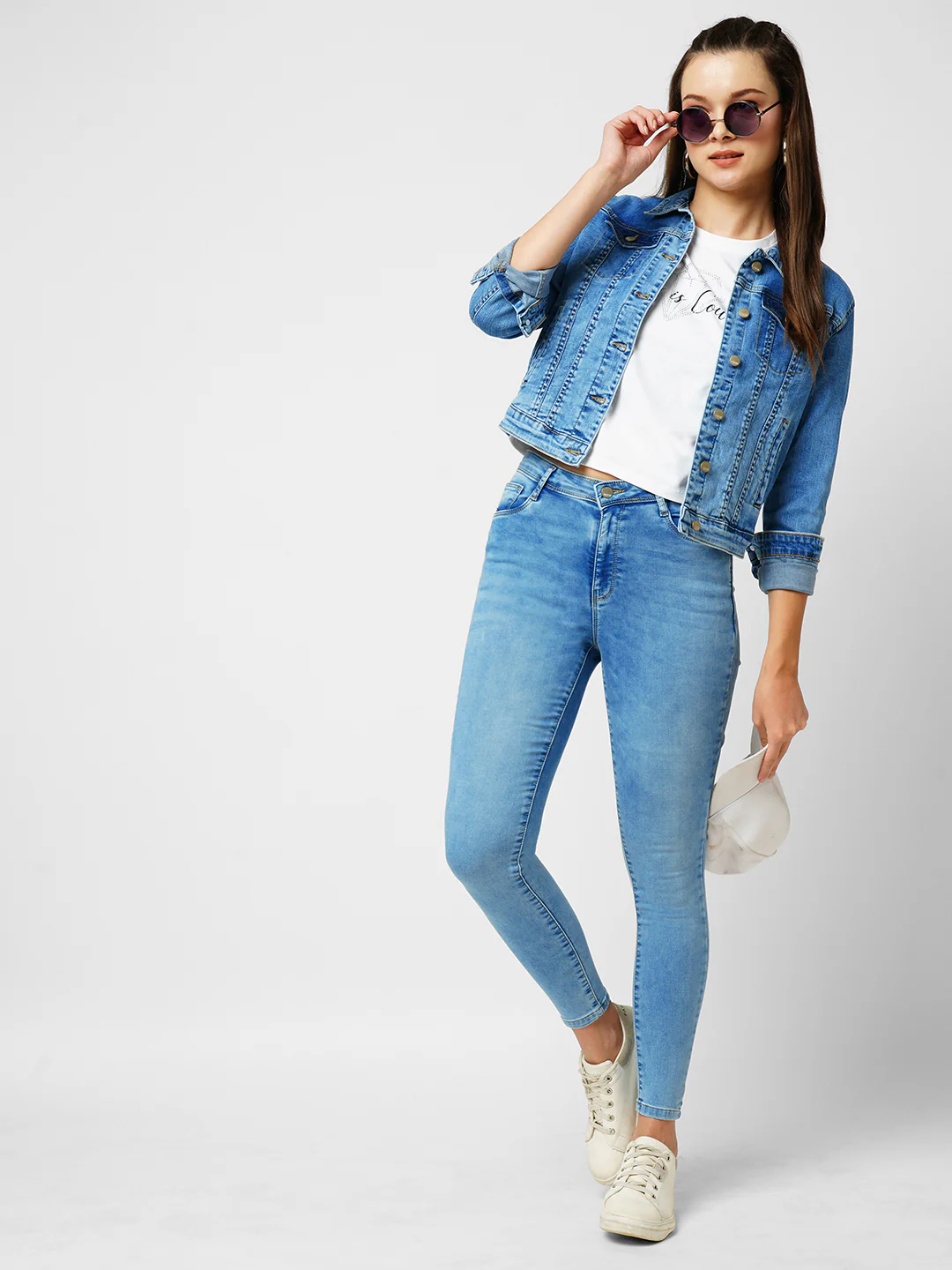 Women Blue Denim Jacket - Image 4