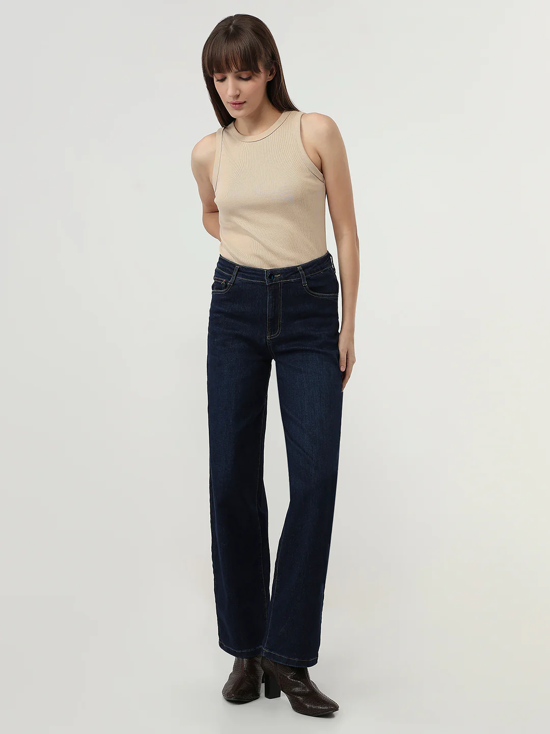 Women Blue High-Rise Baggy Fit Jeans