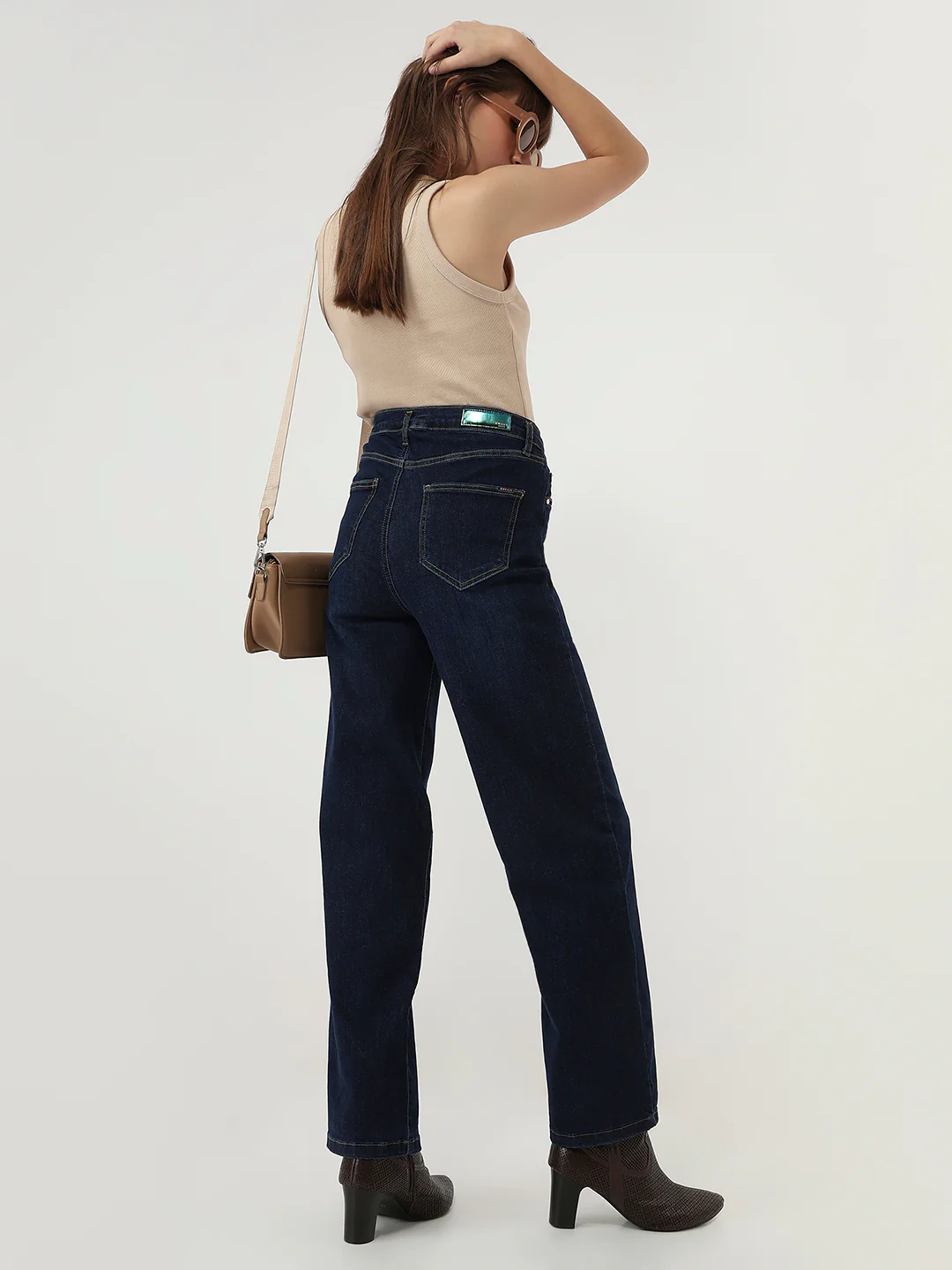 Women Blue High-Rise Baggy Fit Jeans - Image 4