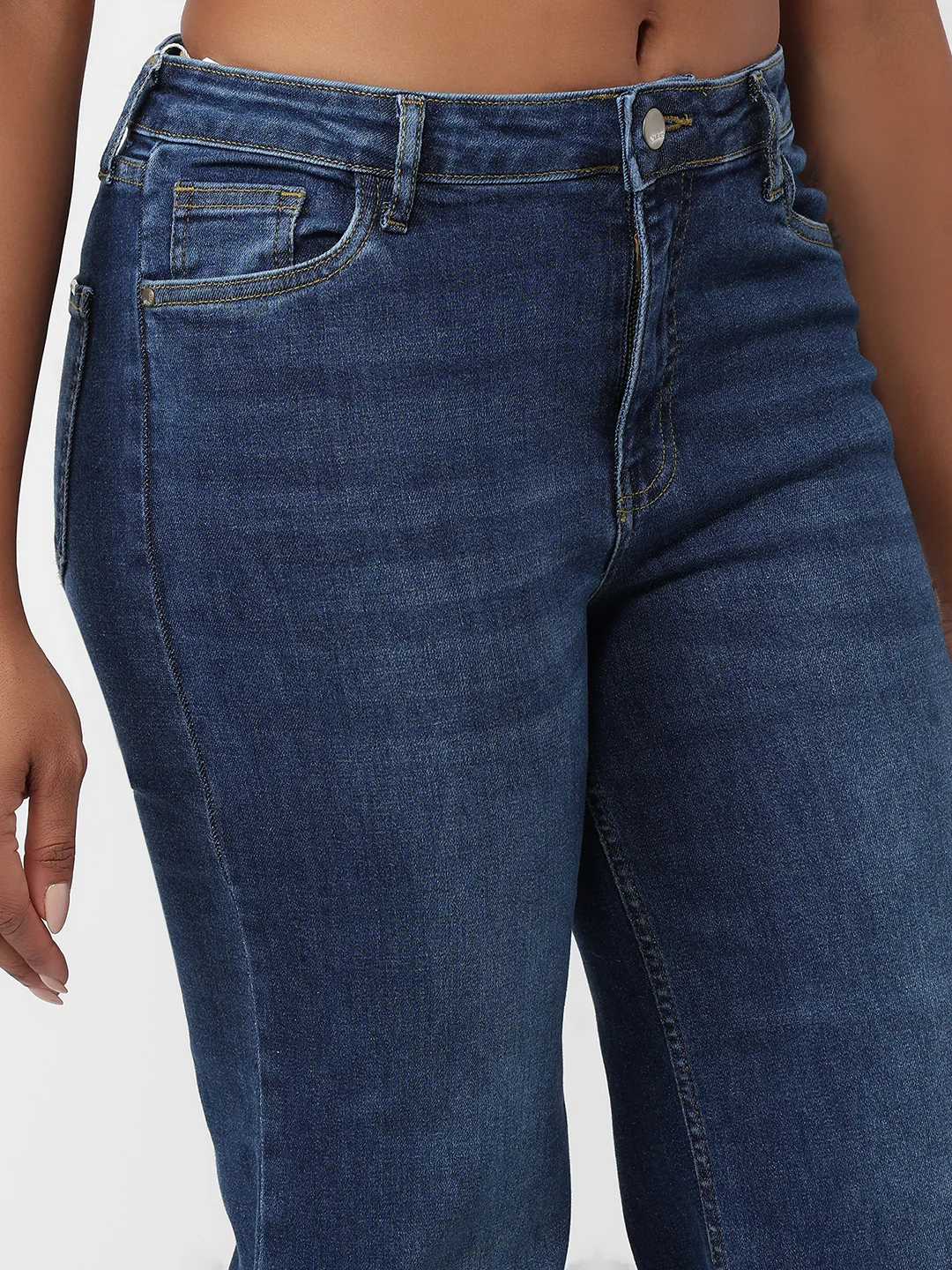 Women Blue High-Rise Baggy Jeans - Image 5