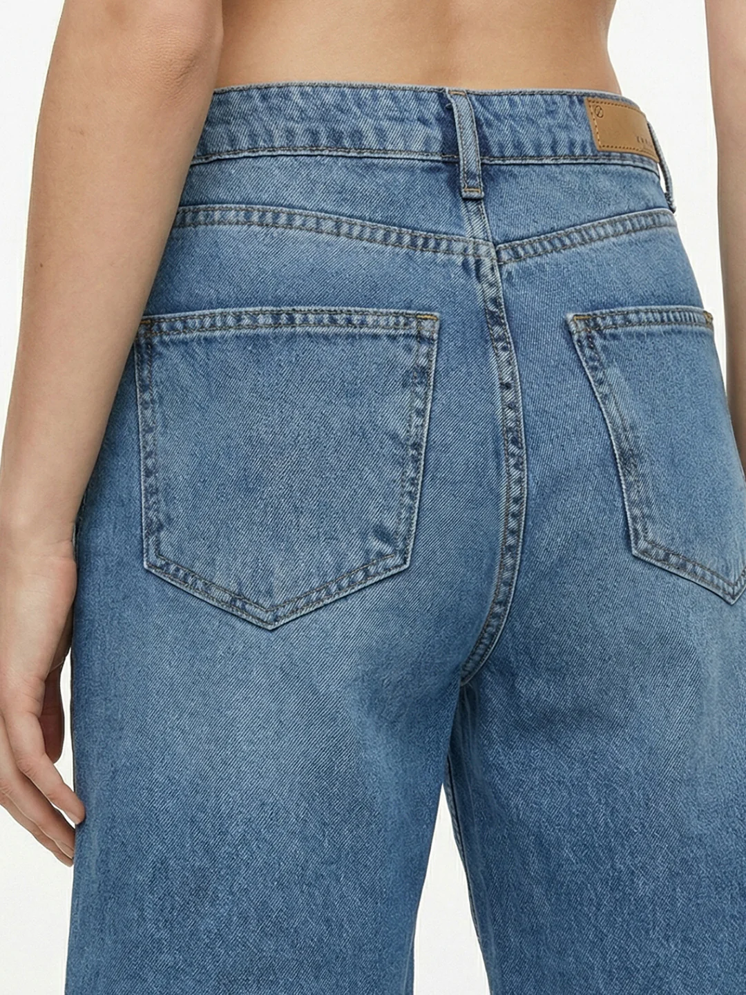 Women Blue High-Rise Baggy Shorts - Image 4