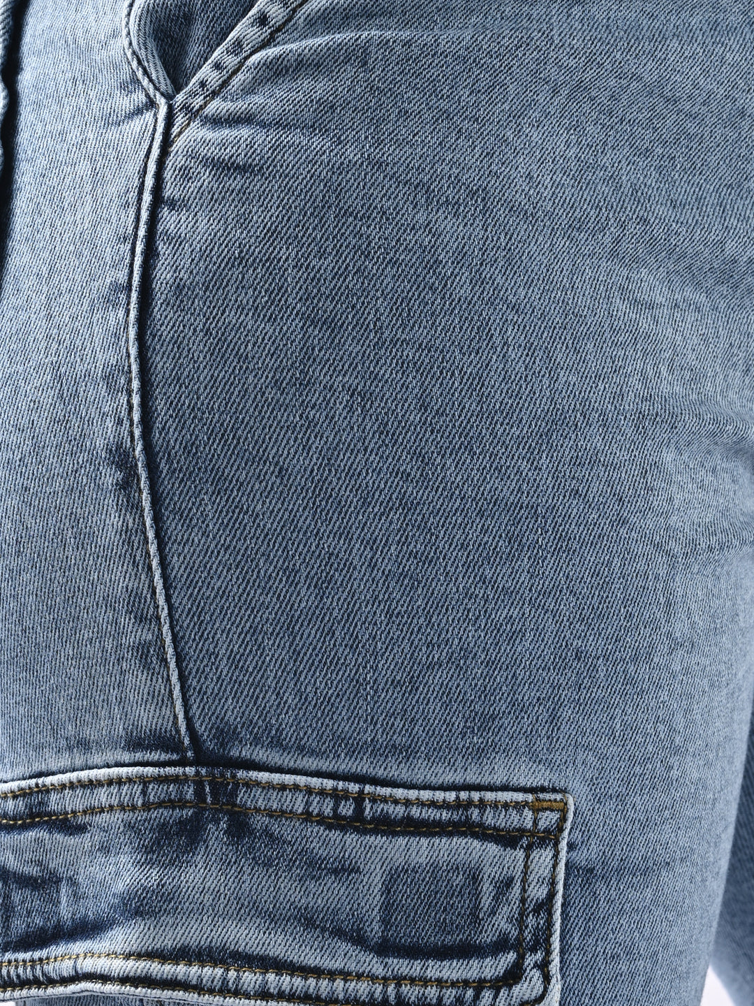 Women Blue High-Rise Cargo - Image 5