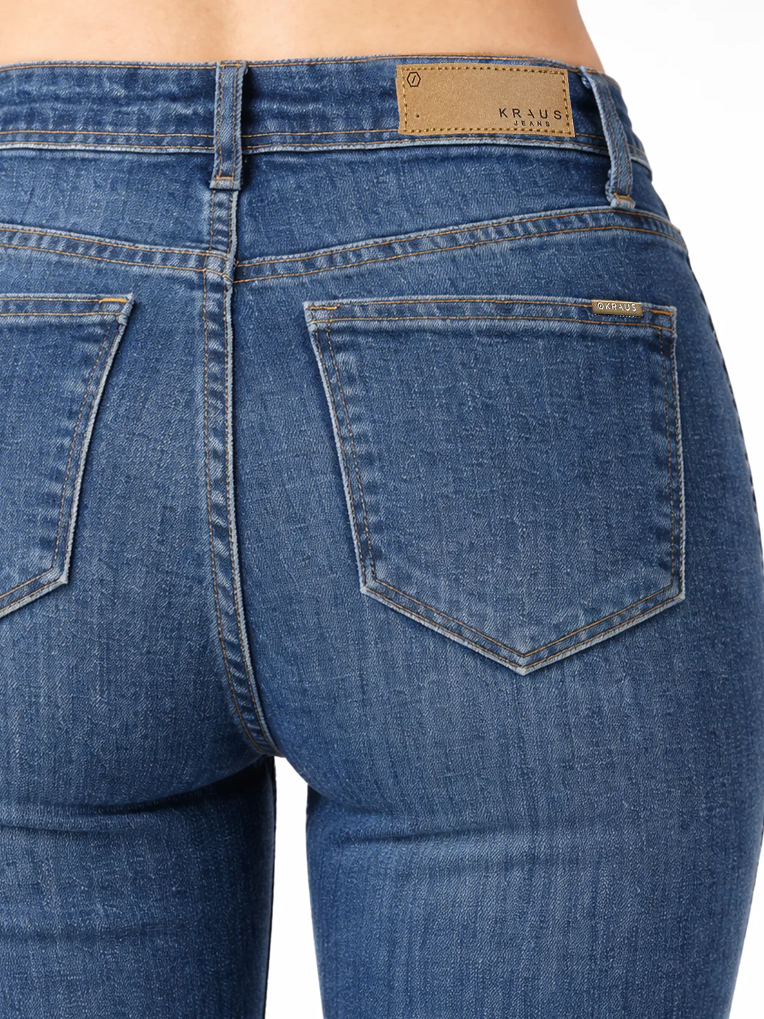 Women Blue High-Rise Crop Flare Jeans - Image 5