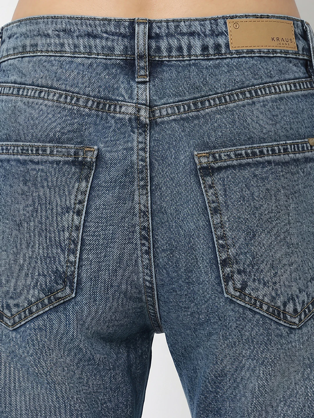 Women Blue High-Rise Crop Wide Leg Jeans - Image 7