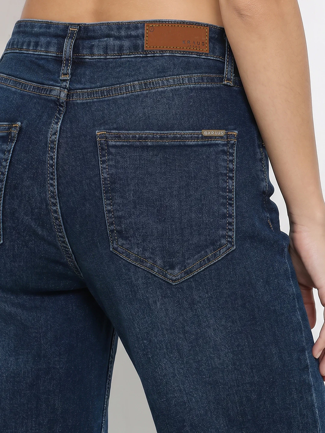 Women Blue High-Rise Culottes - Image 7