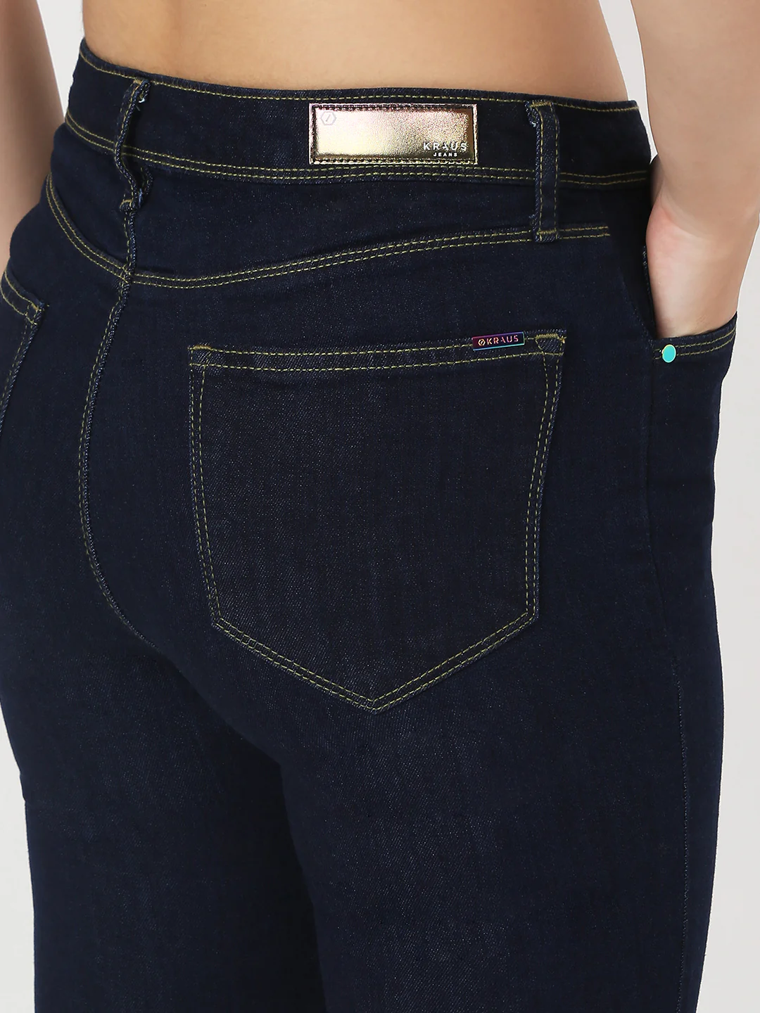 Women Blue High-Rise Flare Jeans - Image 7