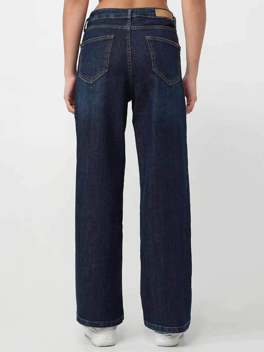 Women Blue High-Rise Flare Jeans - Image 3