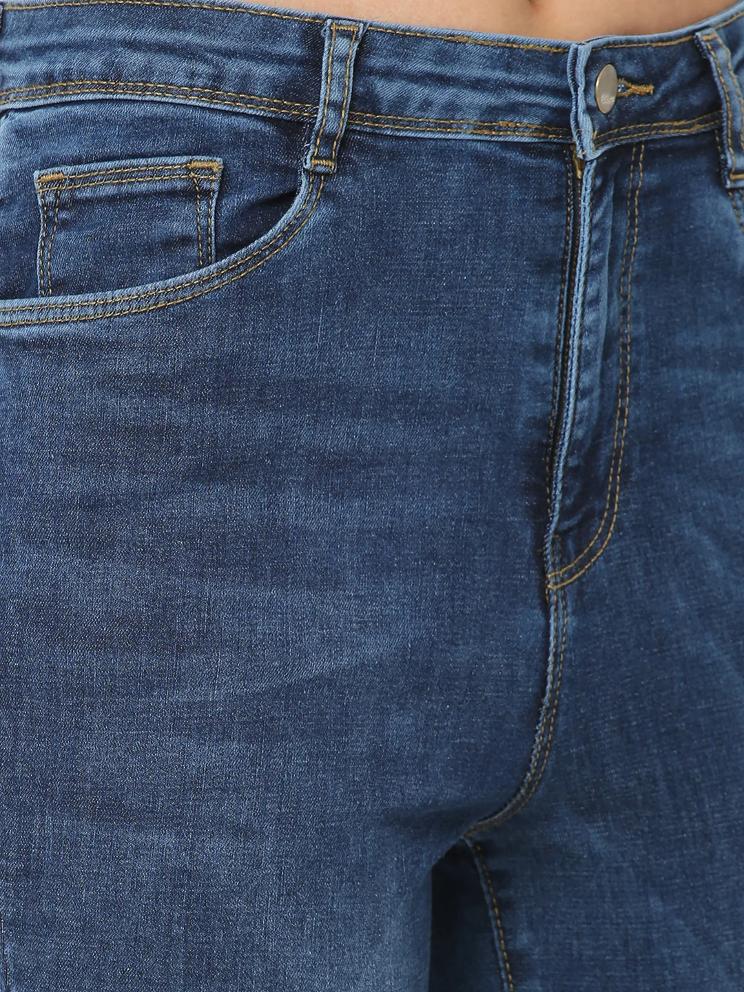 Women Blue High-Rise Flare Jeans - Image 5