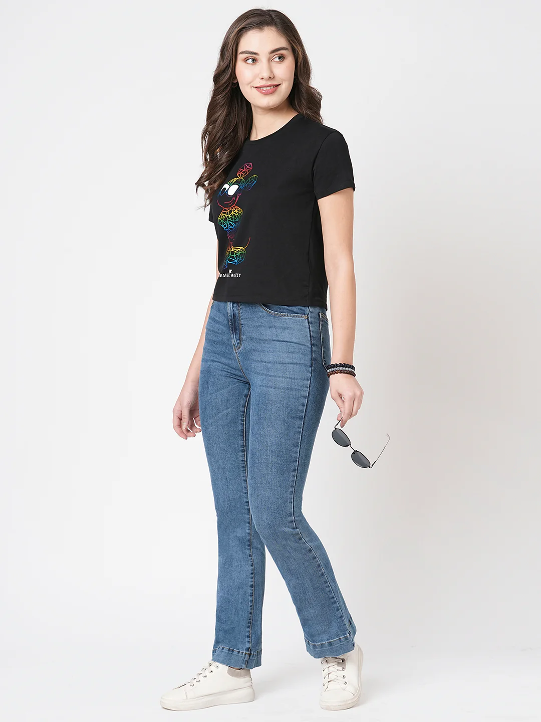 Women Blue High-Rise Flare Jeans - Image 5