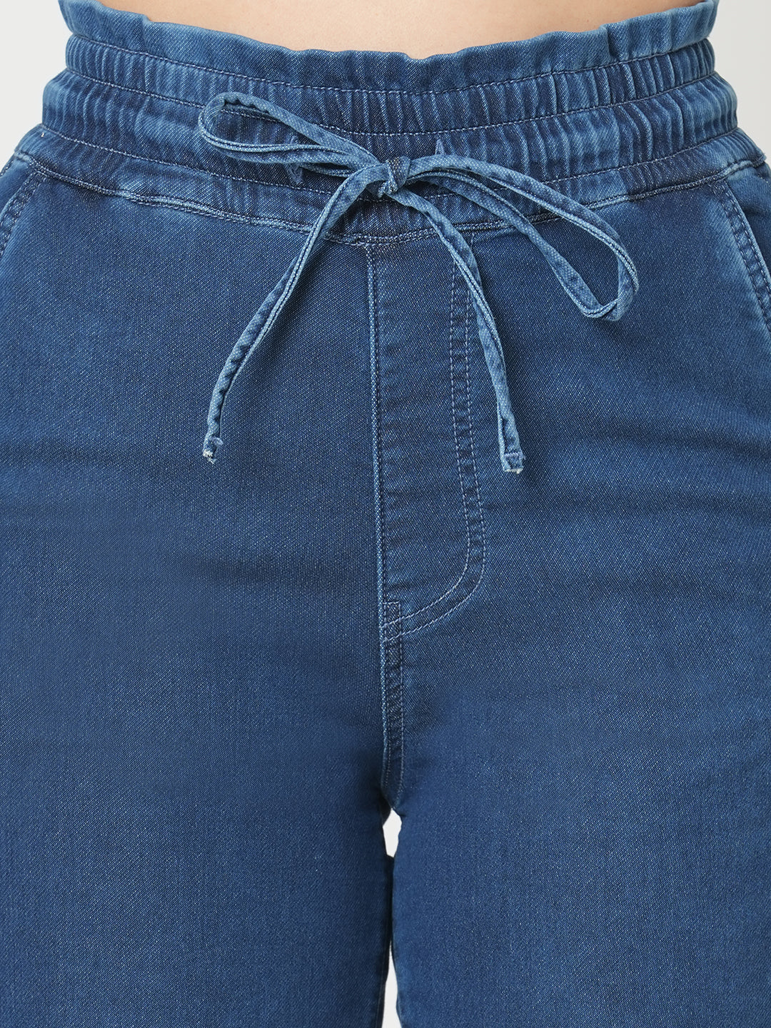 Women Blue High-Rise Jogger - Image 5