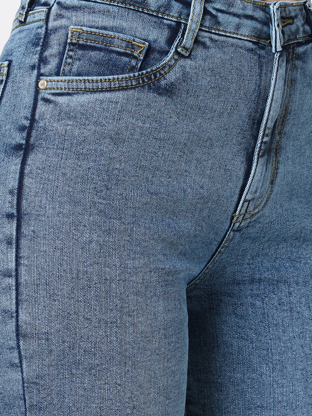 Women Blue High-Rise Loose Straight Fit Jeans - Image 5