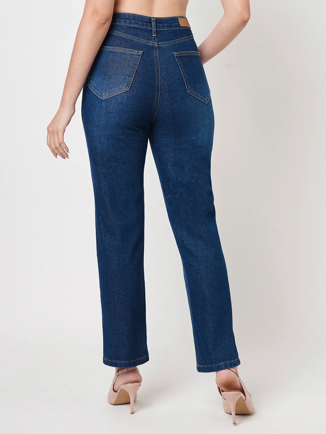 Women Blue High-Rise Loose Straight Fit Jeans - Image 3