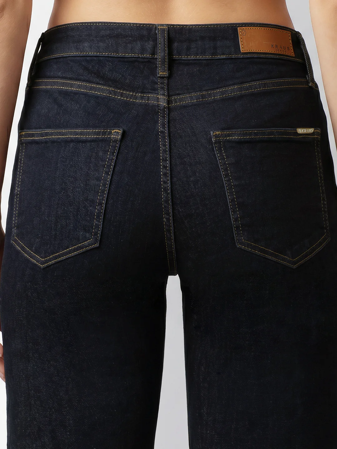 Women Blue High-Rise Ribcage Wide Leg Jeans - Image 7