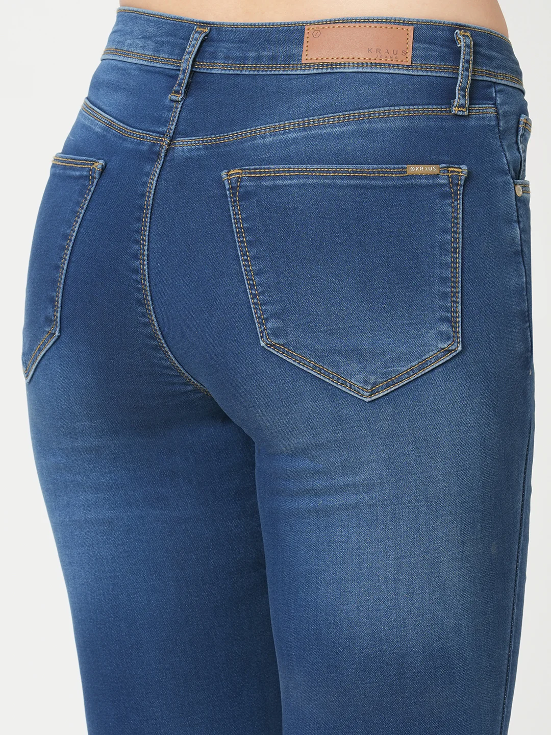 Women Blue High-Rise Skinny Jeans - Image 7