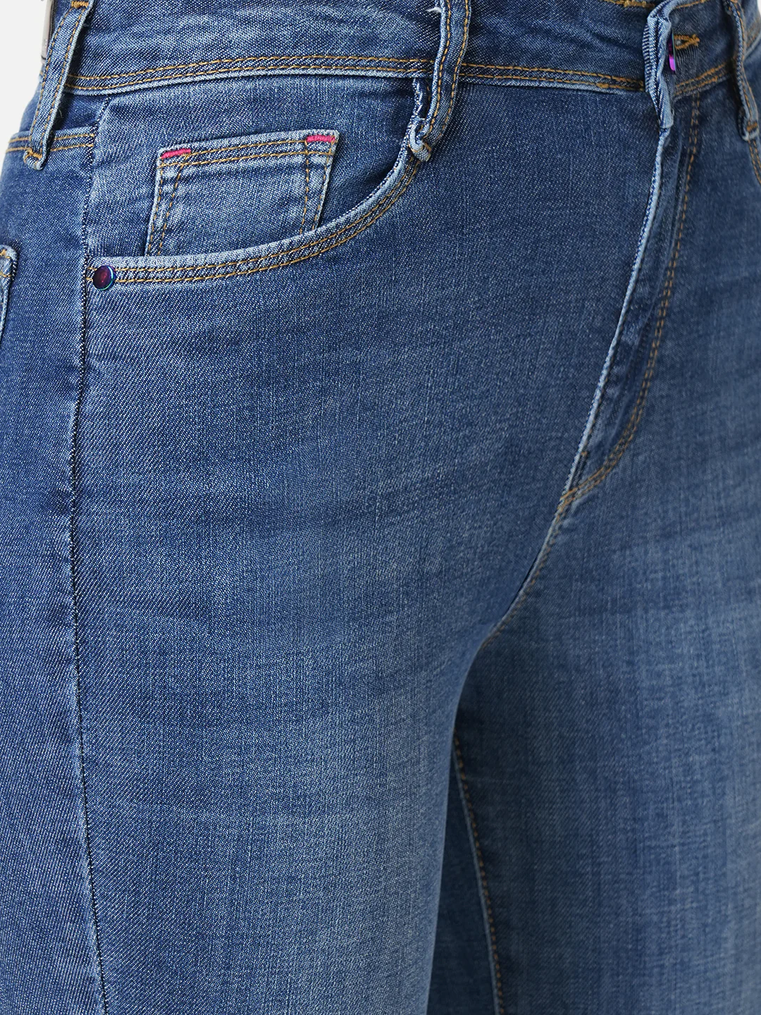 Women Blue High-Rise Skinny Jeans - Image 5