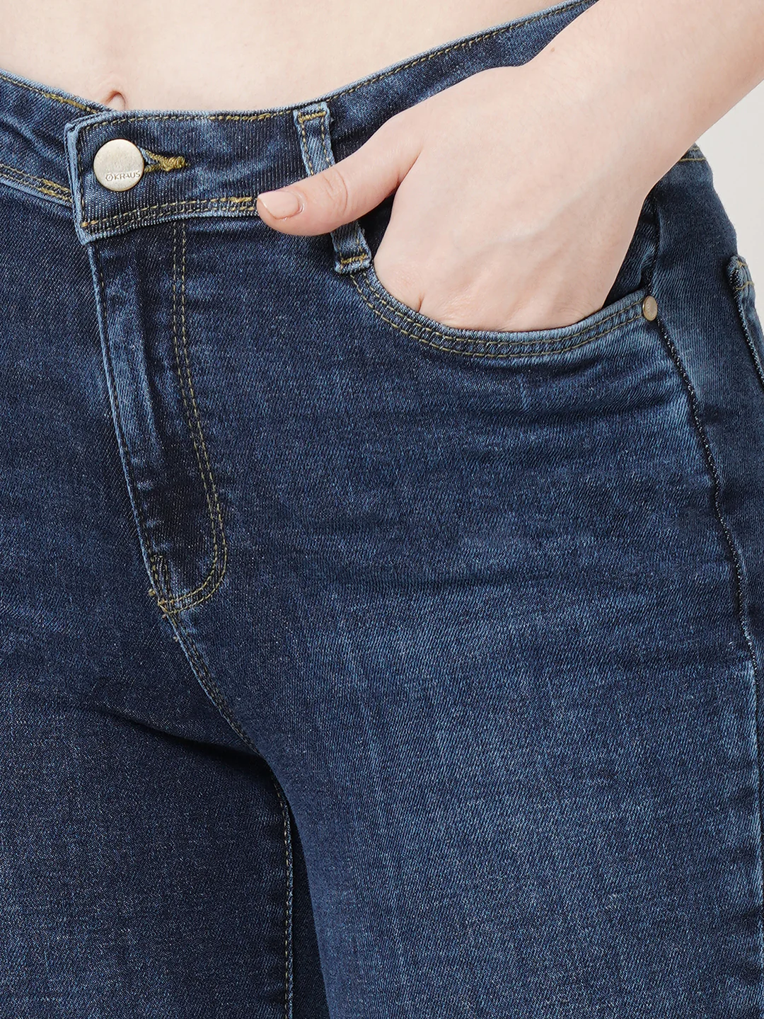 Women Blue High-Rise Skinny Jeans - Image 6