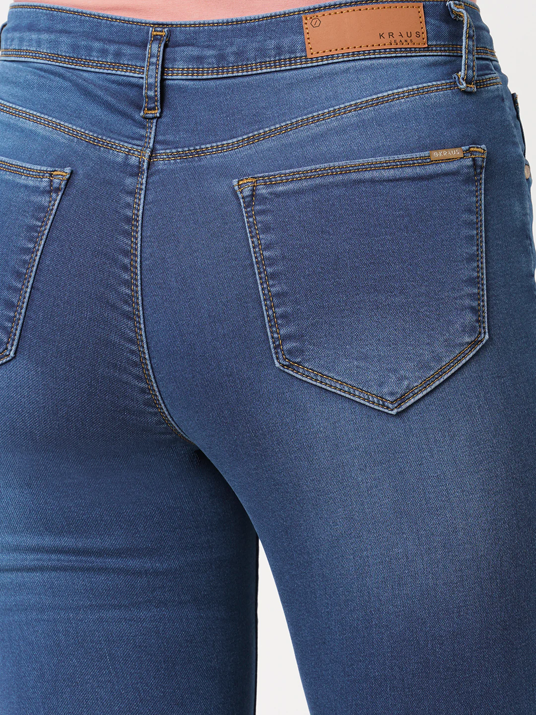 Women Blue High-Rise Skinny Jeans - Image 7