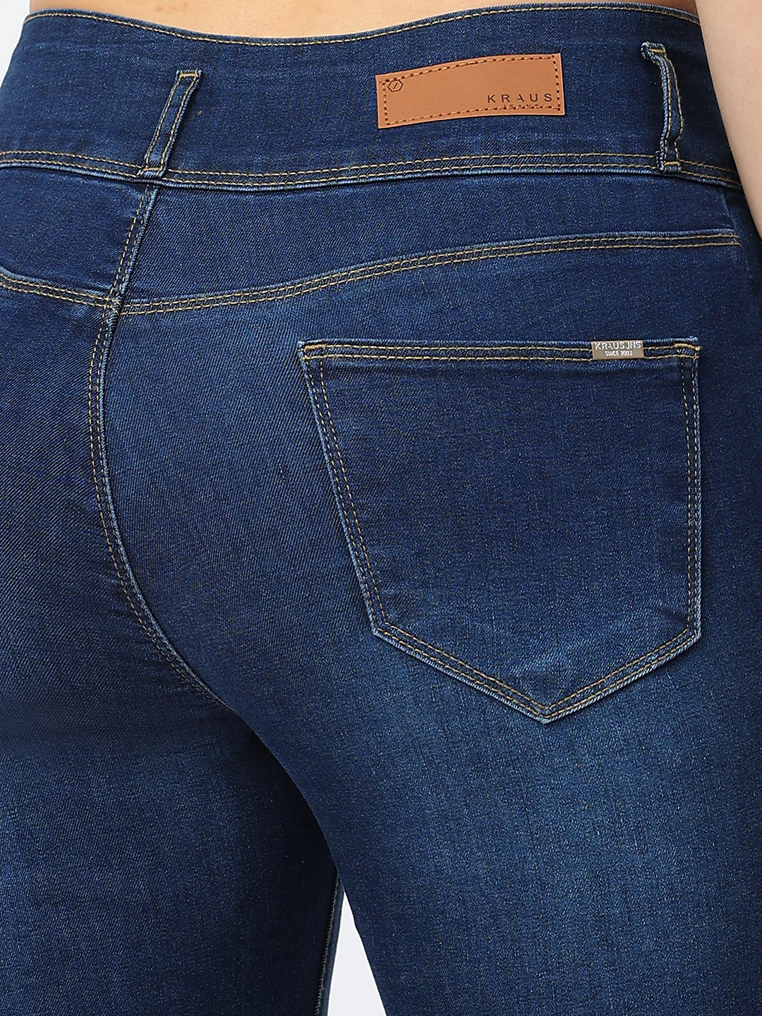 Women Blue High-Rise Skinny Jeans - Image 6