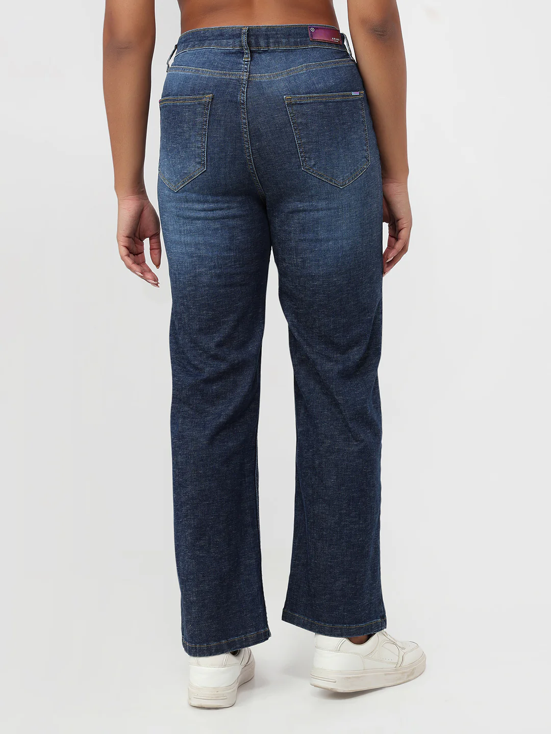 Women Blue High-Rise Straight Fit Jeans - Image 3