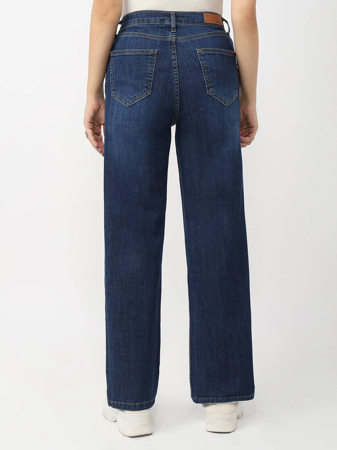 Women Blue High-Rise Straight Fit Jeans - Image 3