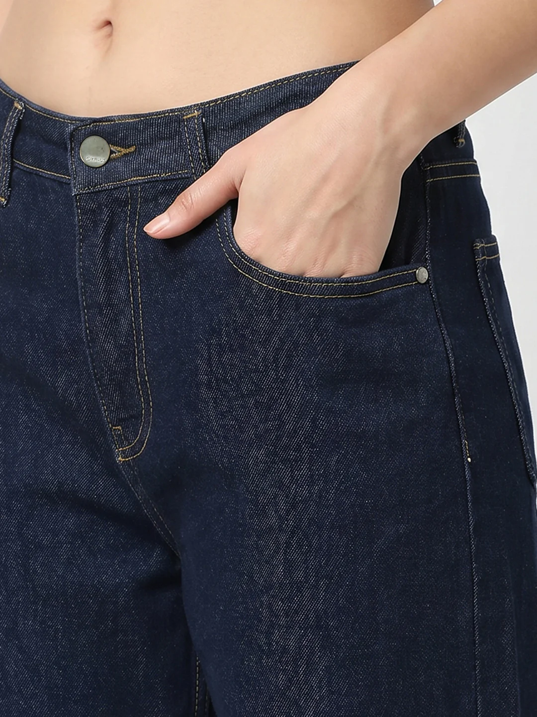 Women Blue High-Rise Straight Fit Jeans - Image 5