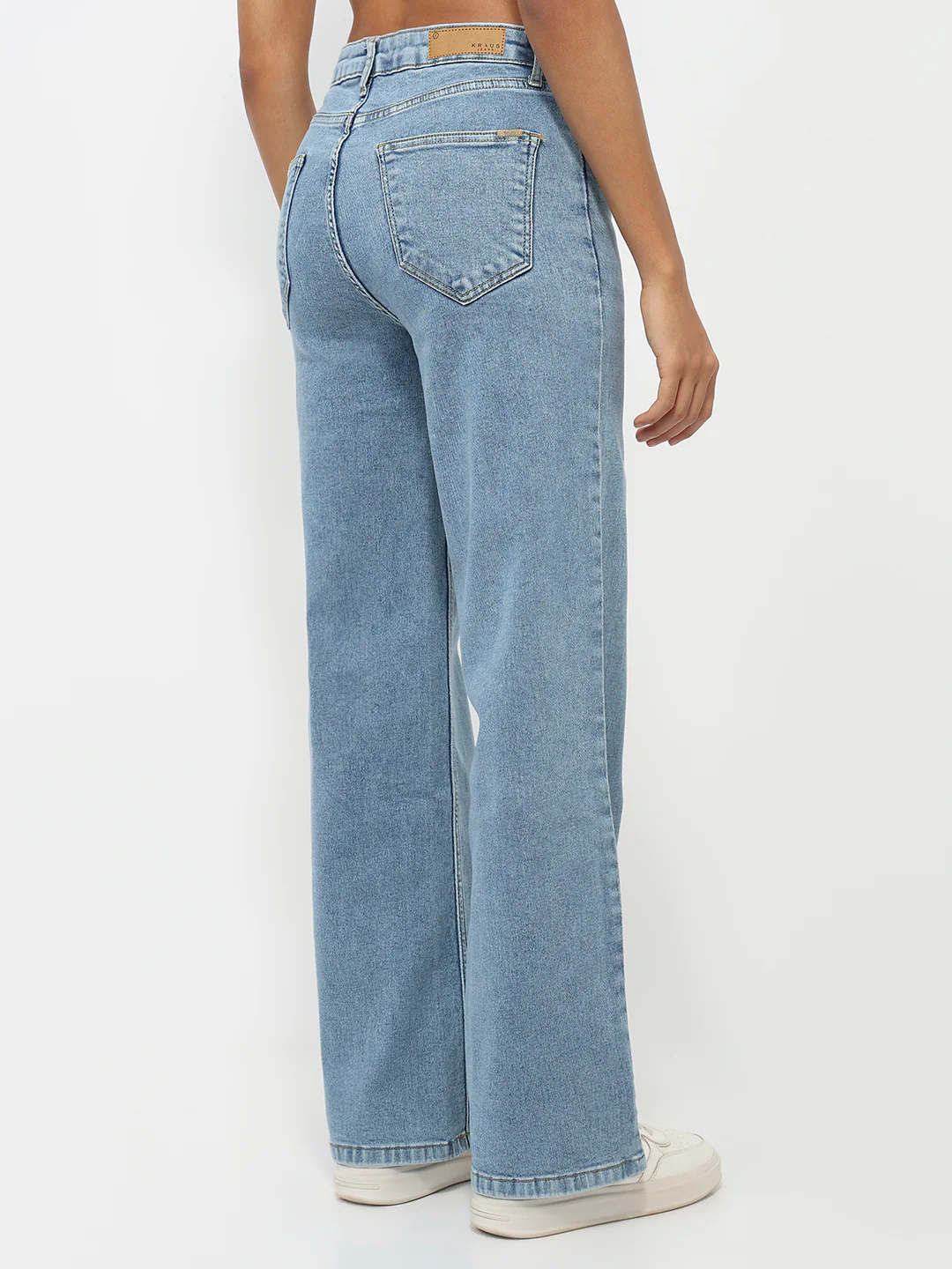 Women Blue High-Rise Straight Fit Jeans - Image 3