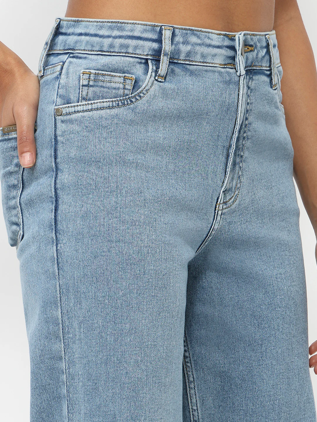Women Blue High-Rise Straight Fit Jeans - Image 4