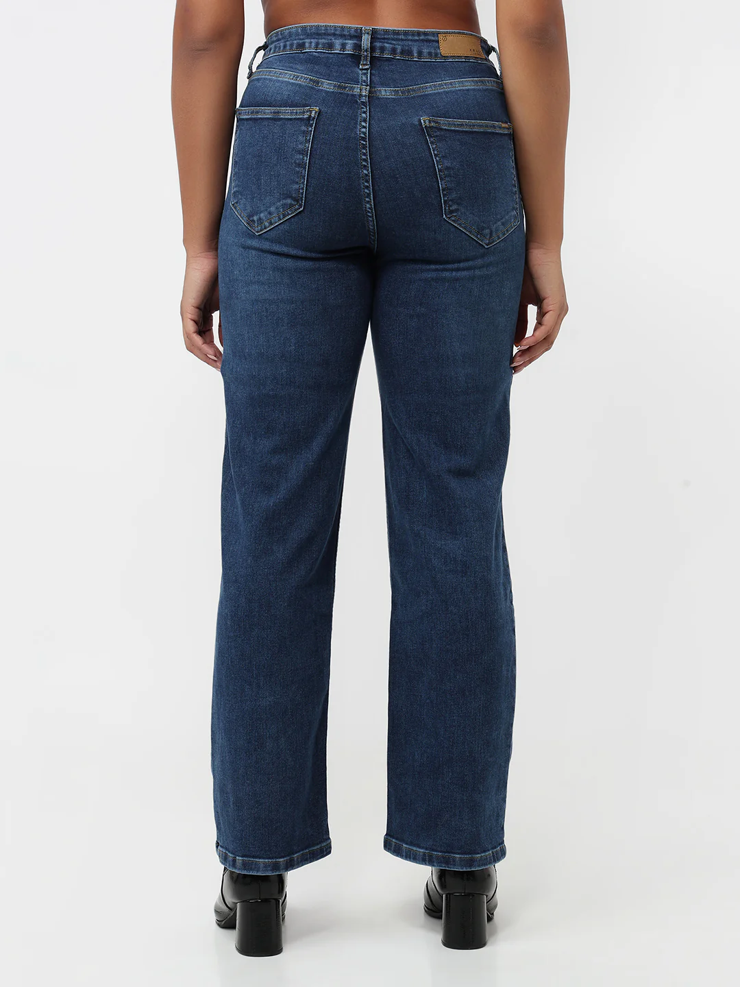 Women Blue High-Rise Straight Fit Jeans - Image 3