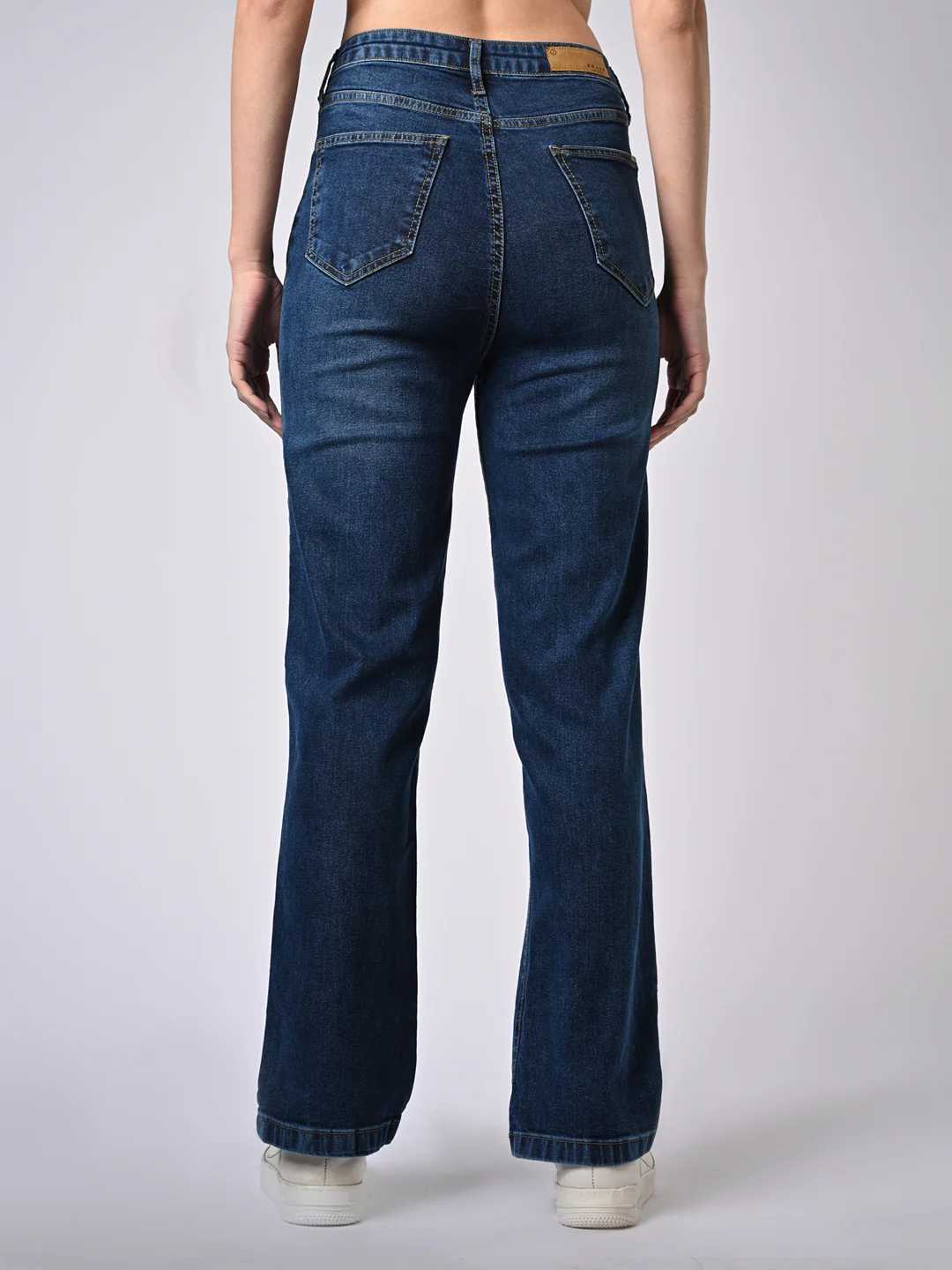Women Blue High-Rise Straight Fit Jeans - Image 3